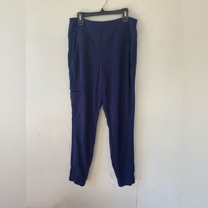 Jaanuu Womens Navy Blue Nurse Scrub Pant